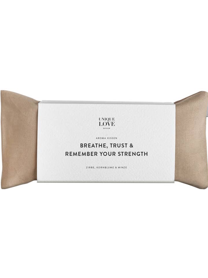 'Husk din styrke' Aroma Pude Earth Sand for engroshandel hos UNIQUE LOVE Design
