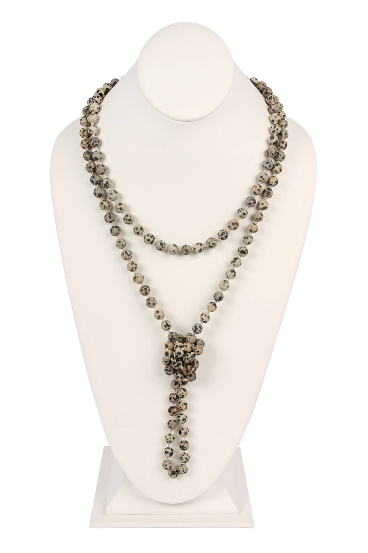 MYS Wholesale Inc - Wholesale Beaded/Pearl Necklace - Natural Stone Hand Knotted Long Necklace2