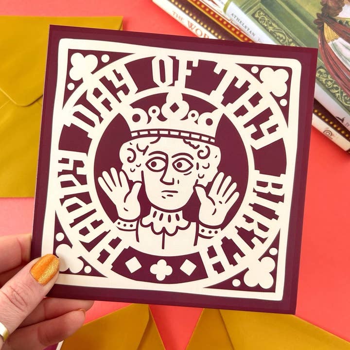 Stacey McEvoy Caunt – wholesale Birthday card – Medieval King Birthday Card3