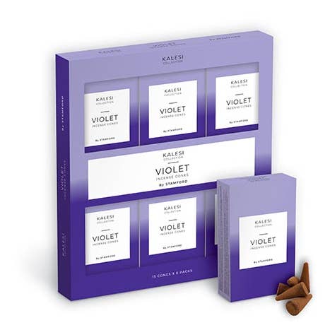 Cônes d'encens violets pour la vente par Kalesi Collection Ltd