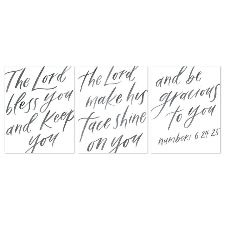 The Lord Bless You Art Print (Set van 3) voor wholesale door Selah Paper