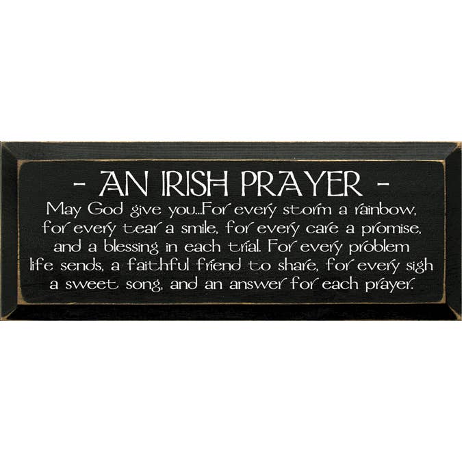 SAWDUST CITY - Wholesale Sign - An Irish Prayer Wood Sign1