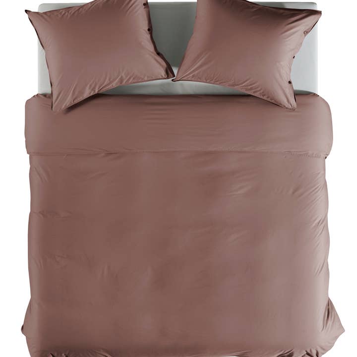 Heckettlane - Wholesale Bedding Blanket - Percale Duvet Cover Set 200 Canyon Rose2