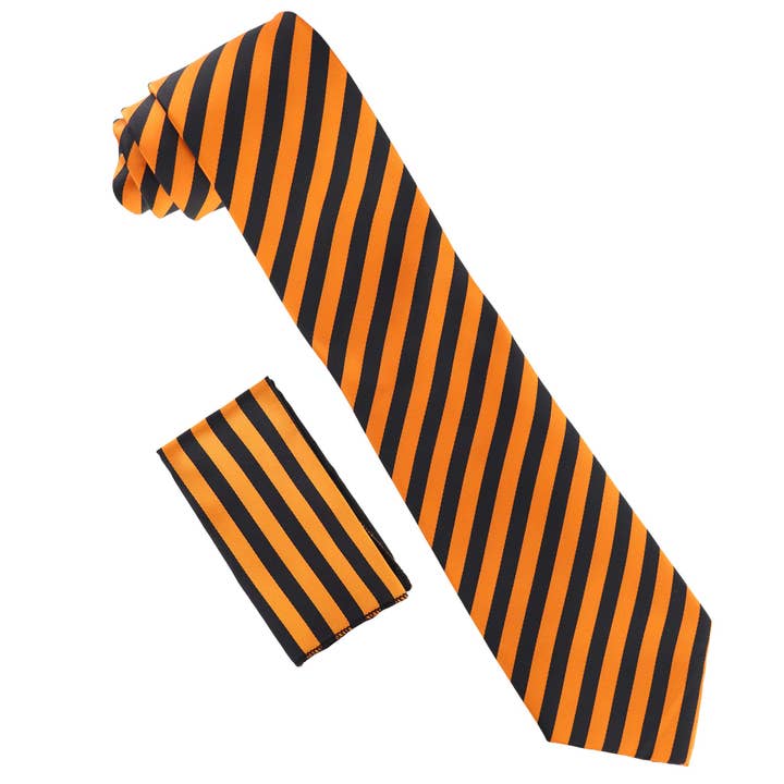 Dubal Brothers - Wholesale Necktie - Men's - Vittorio Farina Striped Necktie & Pocket Square by Classy Cufflinks17