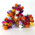 Mexican Sugar Skull - Wholesale Artificial Flowers - Dime Sized Mini Roses2