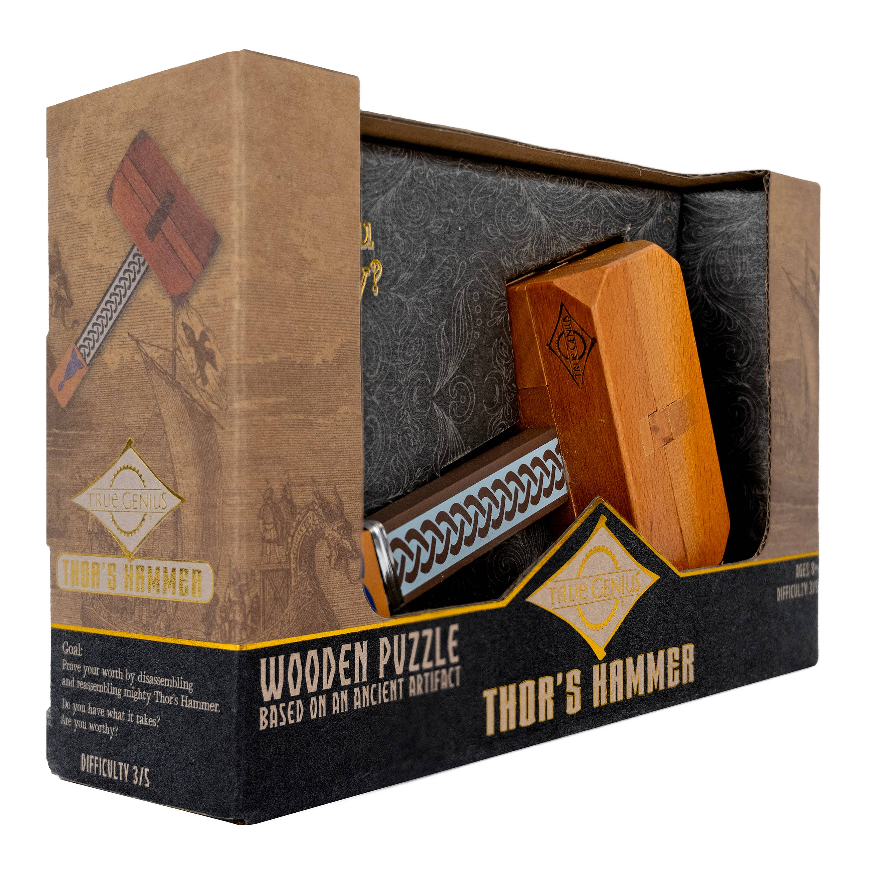 Project Genius – Engroshandel Puslespil - Voksen – True Genius Thor's Hammer-puslespil7