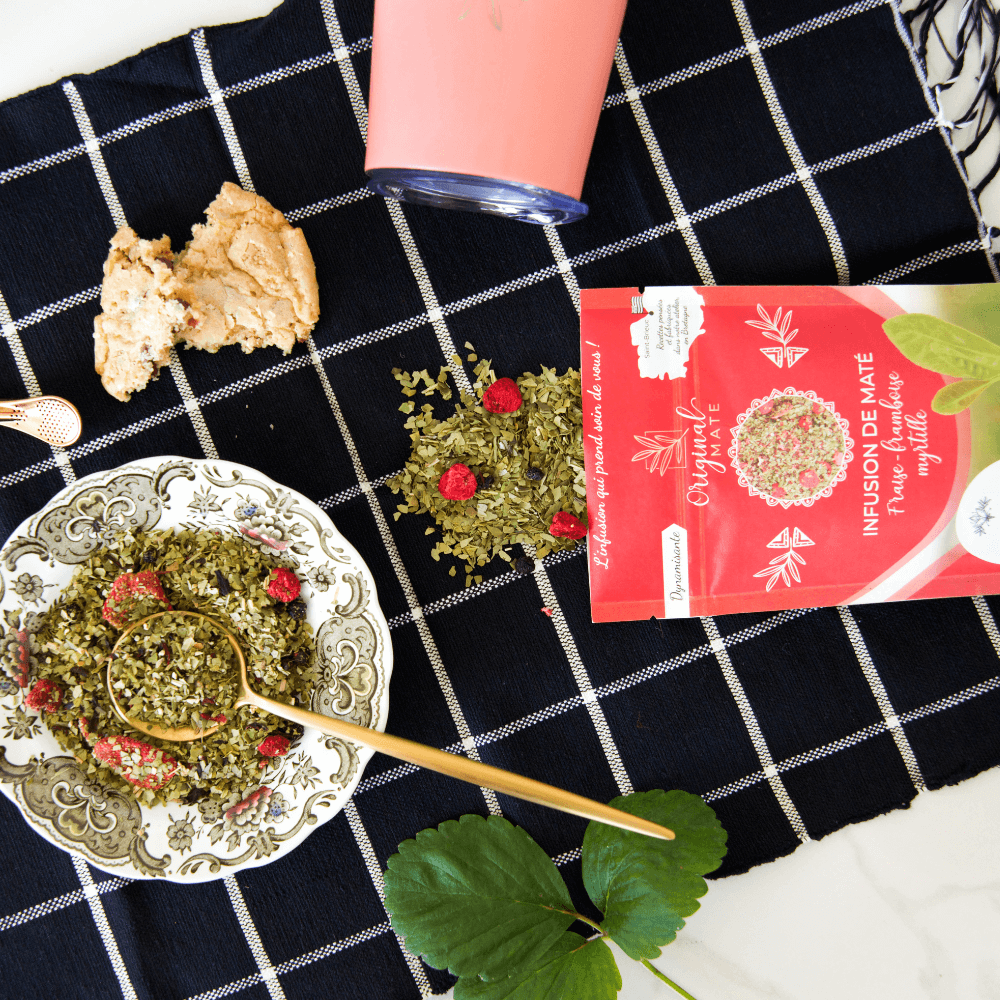 ORIGINAL MATE – Chá de saúde/Detox por atacado – Morango, Framboesa, Mirtilo Mate - 70g2