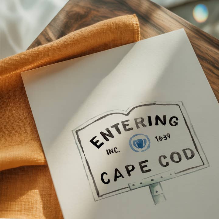 Lexi Mayde - Wholesale Everyday Greeting Card - "Entering Cape Cod" Watercolor Greeting Cards 3