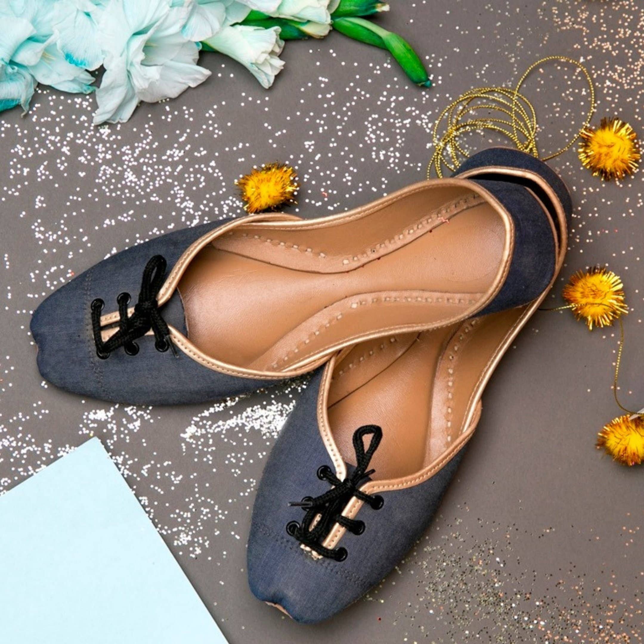 Qhareed - Venta al por mayor Calzado plano - Mujer - Zapatos planos de ballet casuales hechos a mano para mujer en gris Lace Embrace0