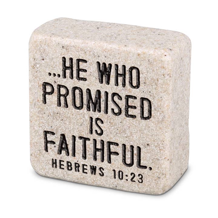 Dicksons - Wholesale Decorative Tabletop Object - LCP Faithful Scripture Stone