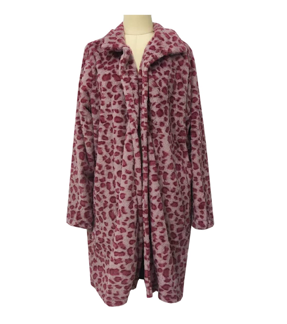 HIDDENBRAND - Wholesale Coat - Women's - Fluffy Vintage Wild Leopard Print Faux Fur Coat1