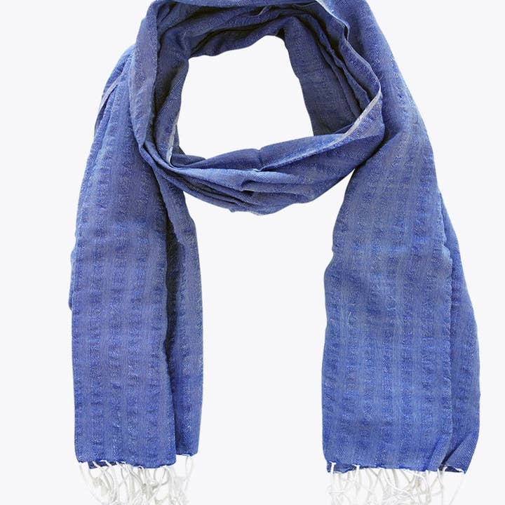 Krama Krama – Cachecol - Mulher por atacado – Krama azul sólido