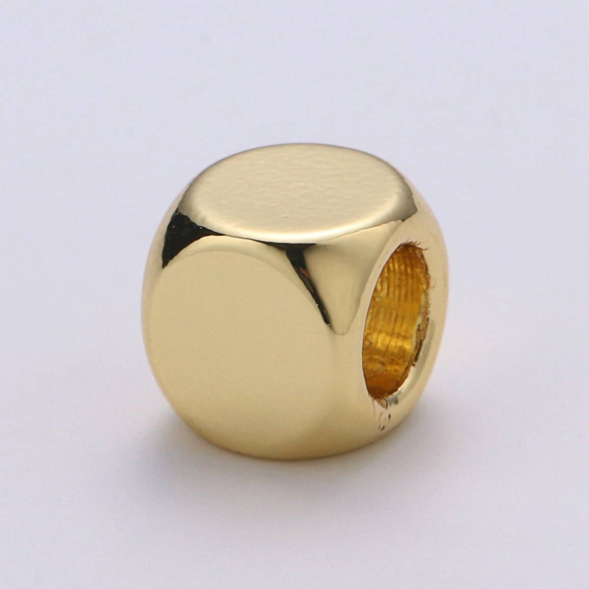 Aim Eternal - Wholesale Beads - 6X6mm 14k Shiny Gold Cube Beads, Square Tube Beads, Spacer Beads, Bracelet Beads, Solid Tube Beads, Gold Filled Findings, B-3000