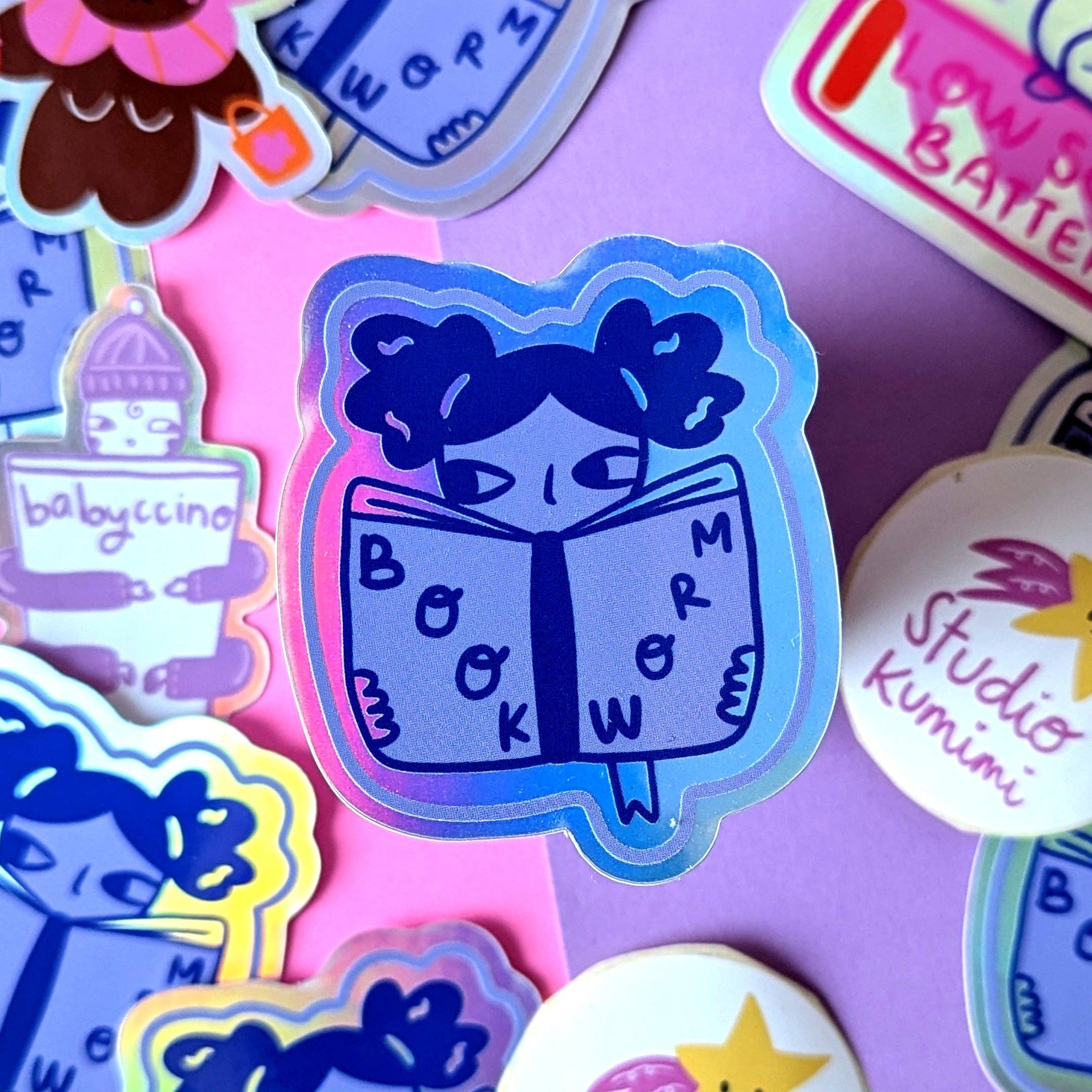 Studio Kumimi - Wholesale Sticker - Bookworm Sticker