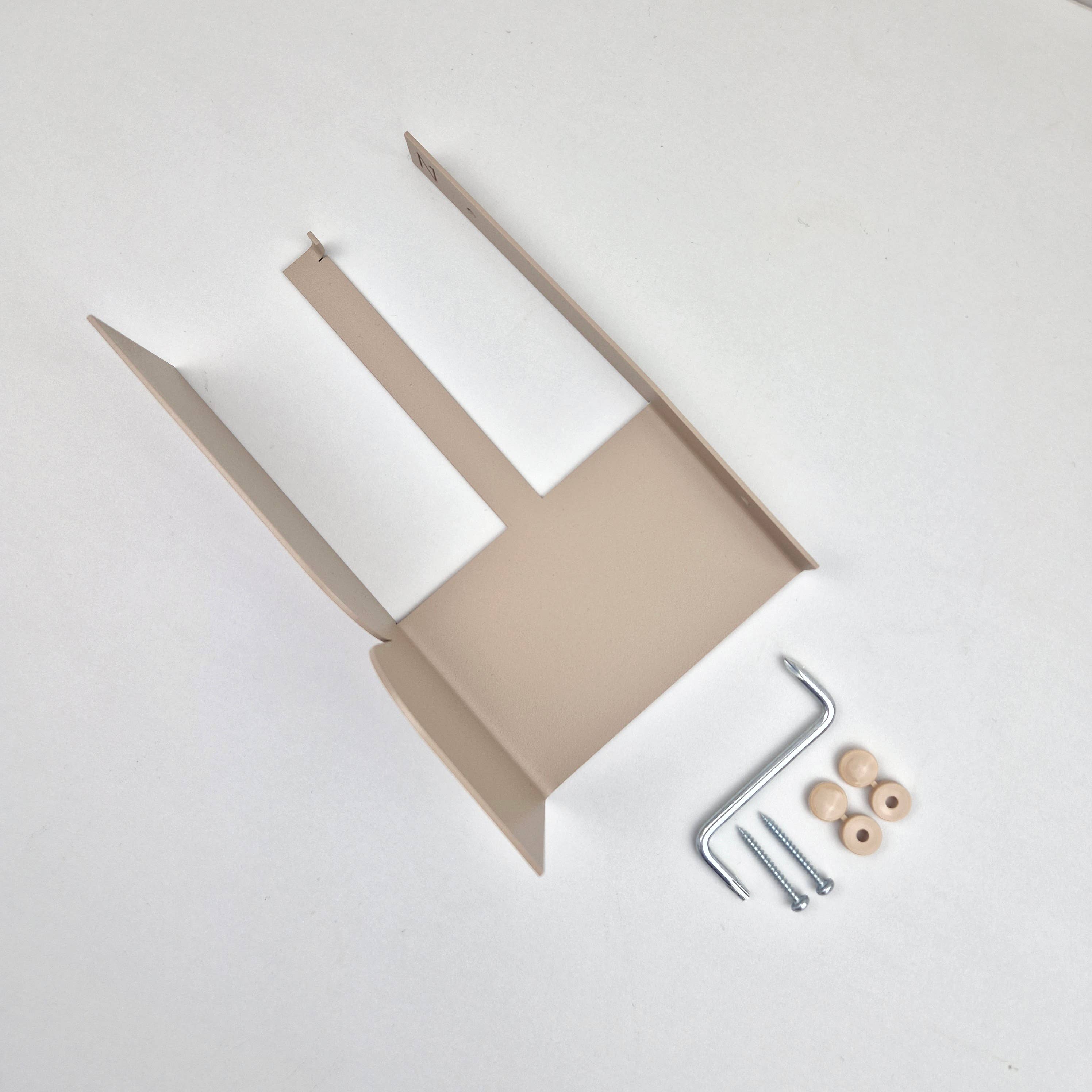 NAMUOS - Wholesale Toilet Paper Holder - Beige metal toilet paper holder with shelf BAUHAUS7