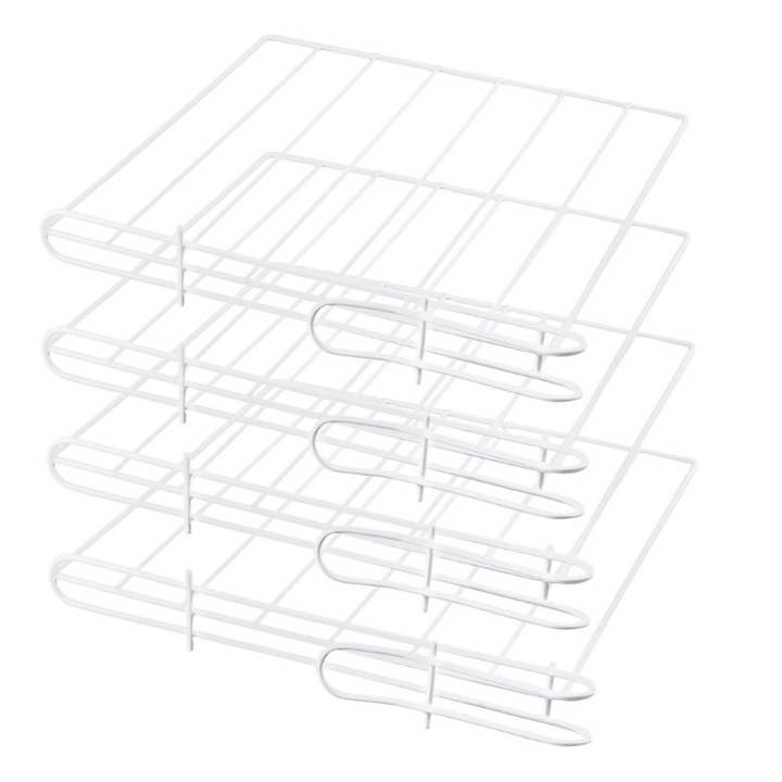 White Steel Shelf Divider, 8 Pack for wholesale by YBM HOME INC.