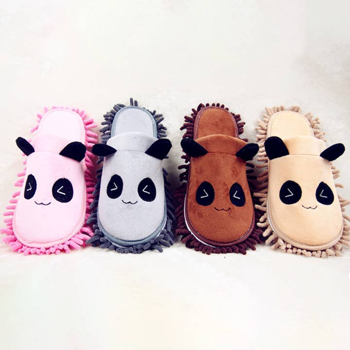 WASHABLE LITTLE BEAR PATTERN MOP SLIPPERS_CWSHS0407 for wholesale by ACCITY