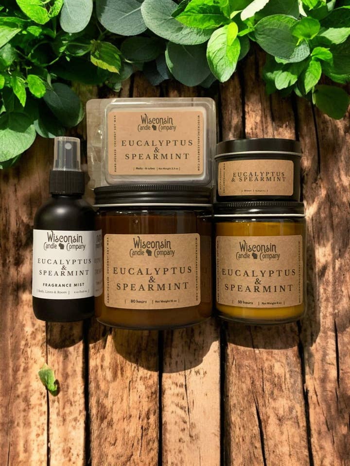 Eucalyptus & Spearmint for wholesale by Wisconsin Candle Company