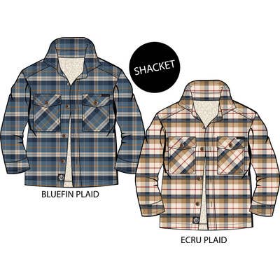 Baby Boys Flannel Shacket for wholesale by MID KIDS