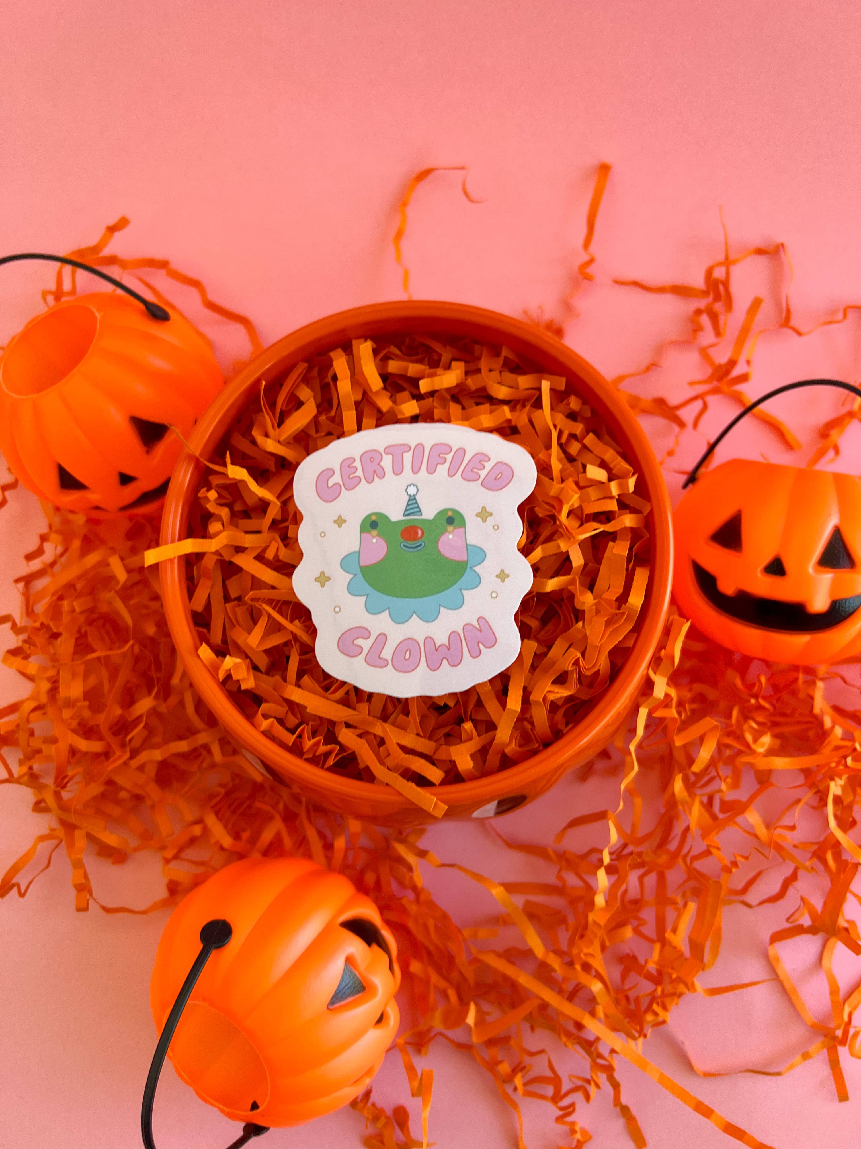 Jollie Ollie Designs – wholesale Klistermärke – Certifierad clown klistermärke