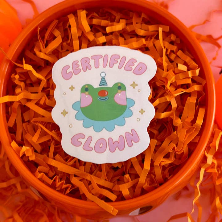 Jollie Ollie Designs – wholesale Klistermärke – Certifierad clown klistermärke0