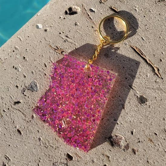 Arizona Pride – Hot Pink Resin Keychain for wholesale by Nony Design Company