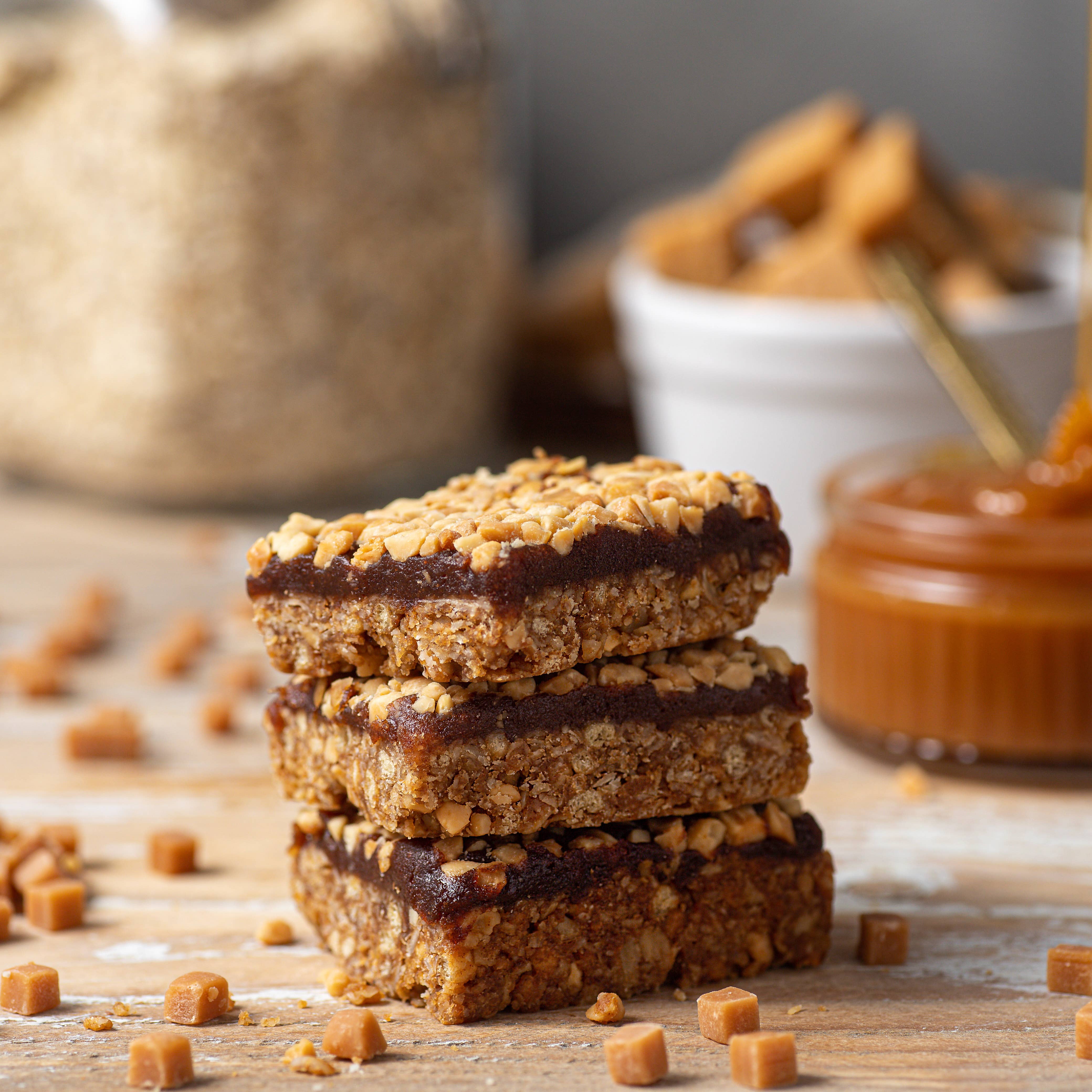 TRIBE – wholesale Snack bar – Protein Flapjack - Caramel (12 x 50g)1