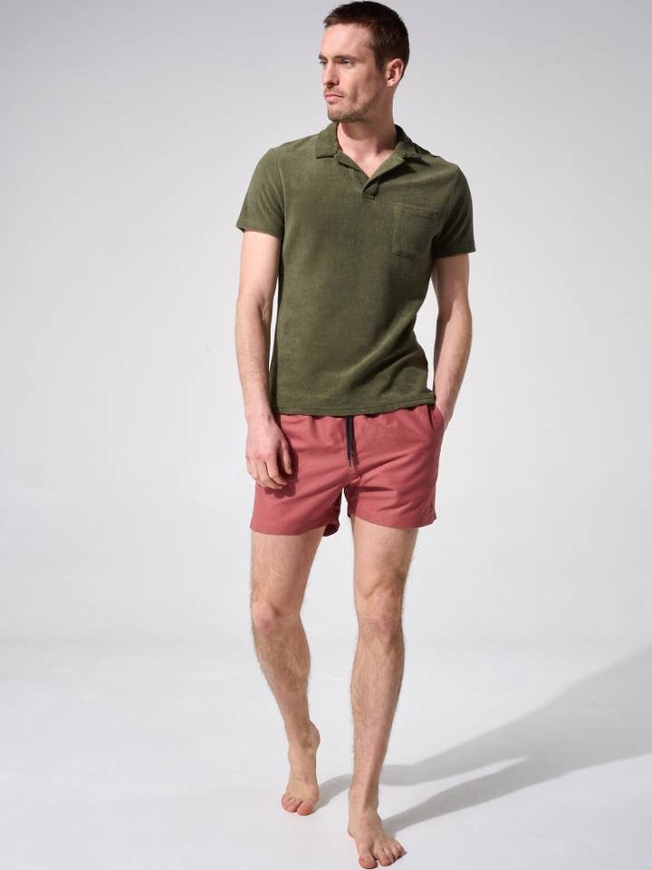 Short de bain - Uni brique pour la vente par APNEE