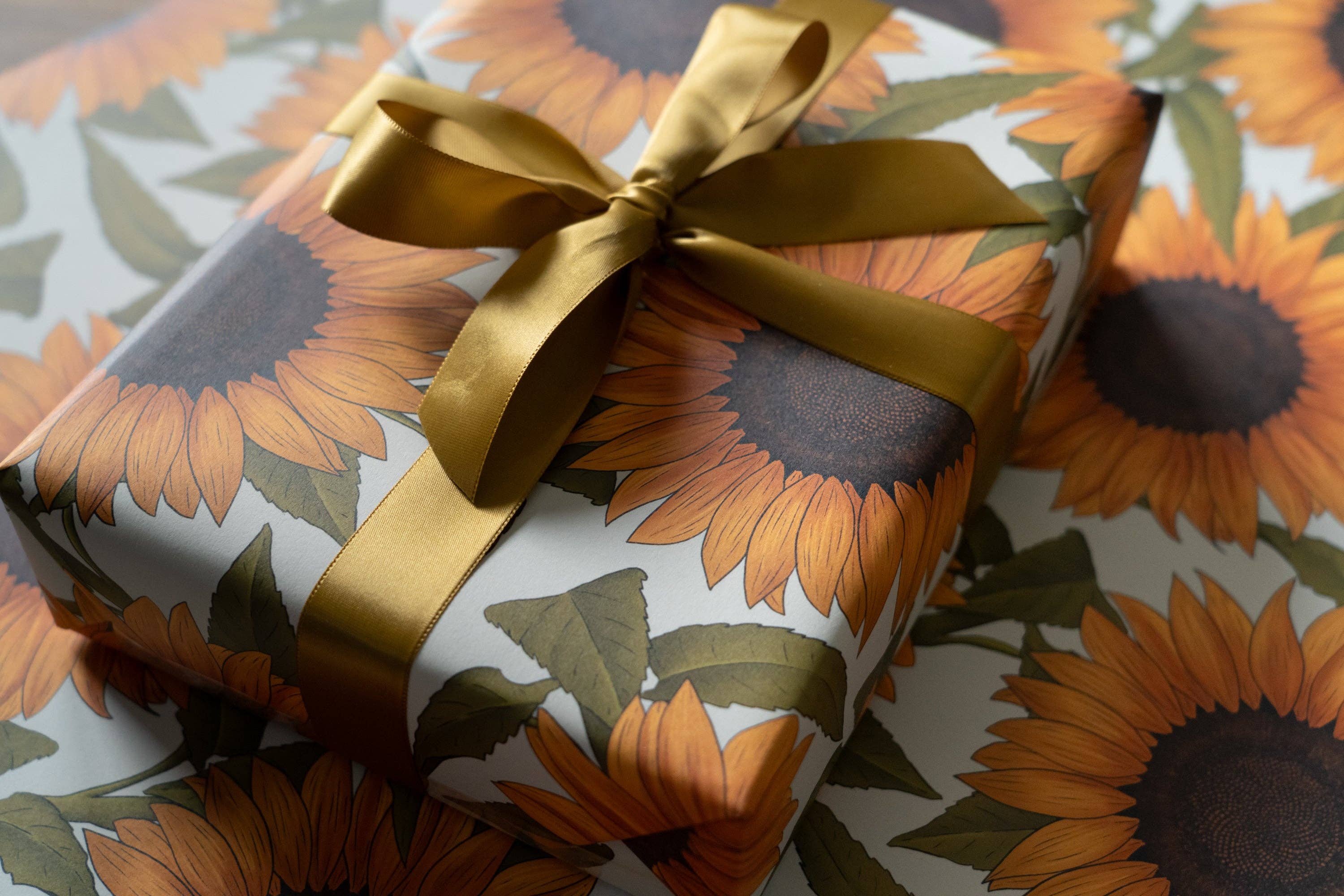 Hayley Jade Design Studio - Wholesale Flat Wrap - Sunflower Wrapping Paper3