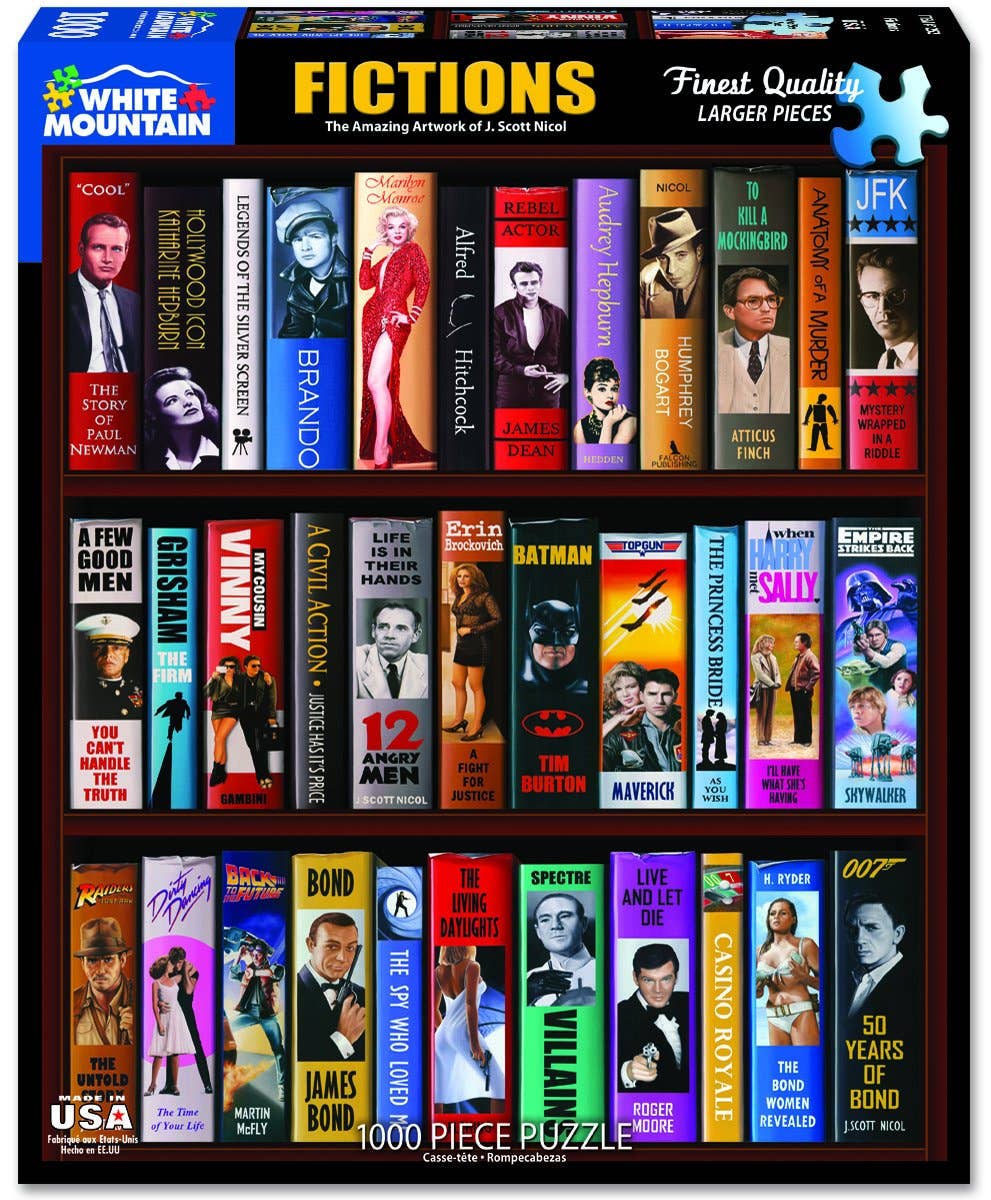 White Mountain Puzzles - Wholesale Puzzle - Adult - Fictions (1252pz) - 1000 Piece Jigsaw Puzzle1