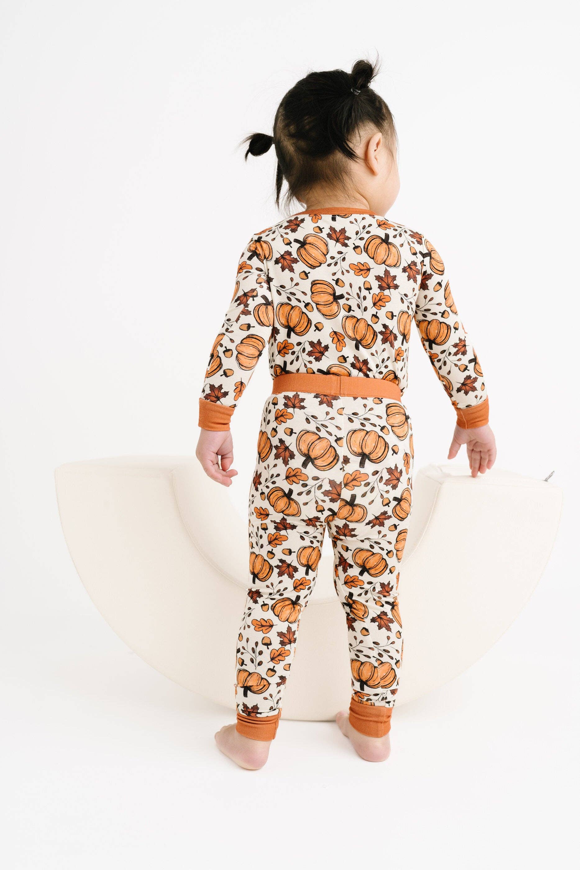 Little One Shop - Wholesale Top & Pant Set - Kids - Pumpkin Harvest Bamboo Set6