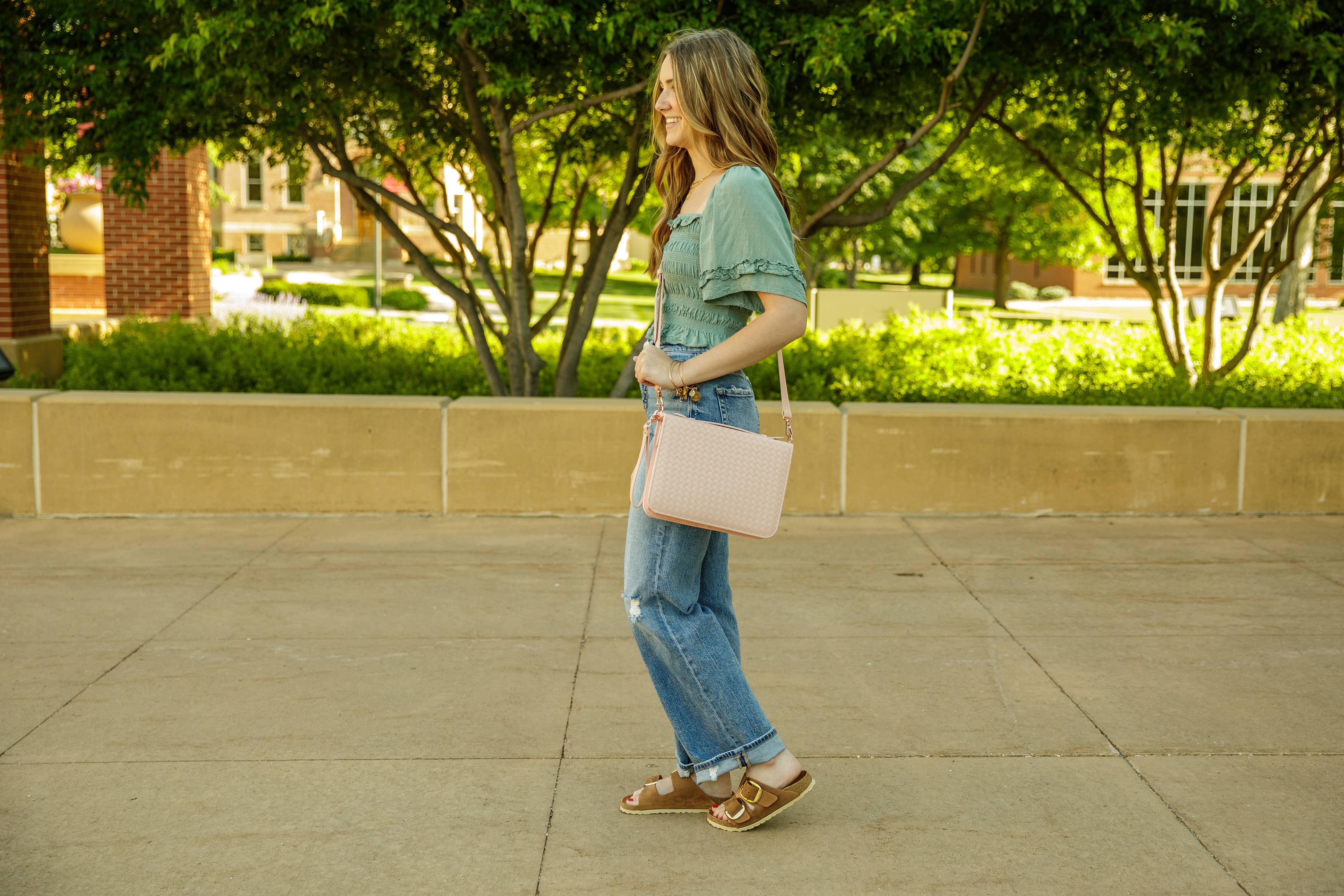 Ever, AJ - Wholesale Bible Cover - Bible Cover, Weave Bible Case, Crossbody BLUSH7