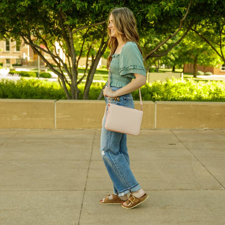 Ever, AJ - Wholesale Bible Cover - Bible Cover, Weave Bible Case, Crossbody BLUSH7