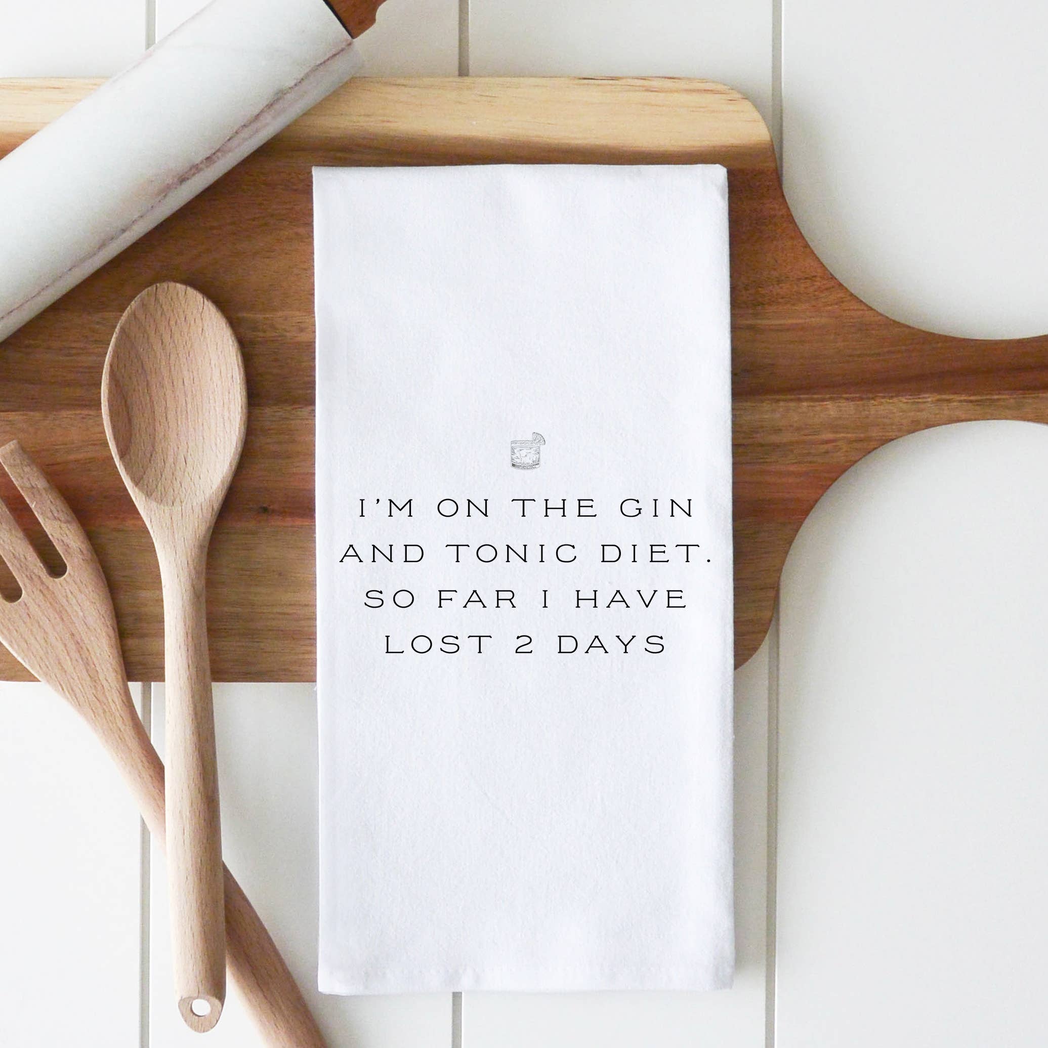 Porter Lane Home - Wholesale Tea Towel - Gin and Tonic Tea Towel0