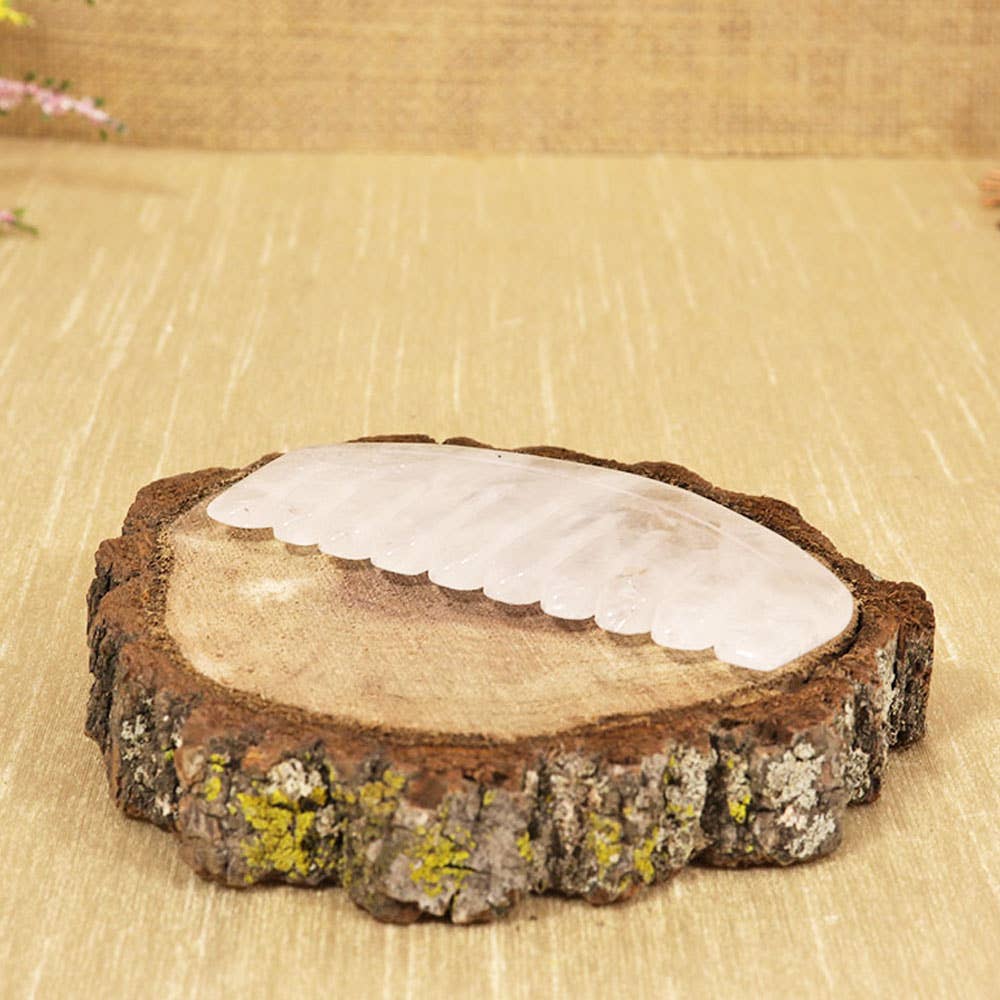 Natures Artifacts Inc - Wholesale Hair Brush/Comb - Energy Comb Small - Clear Quartz | Crystal Combs9