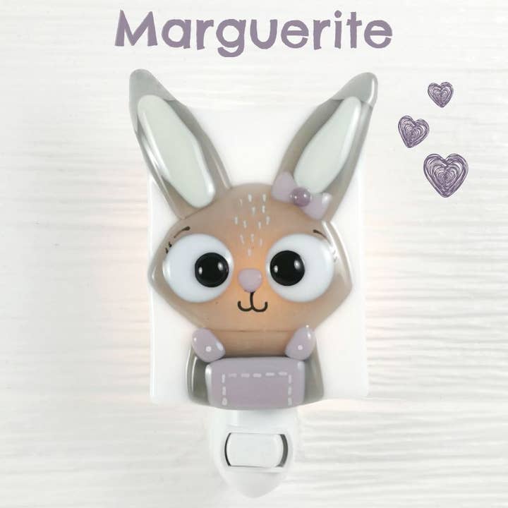 Shine on me Distribution - Wholesale Night Light - Kids & Baby - Night Light - Grey bunny - Marguerite1