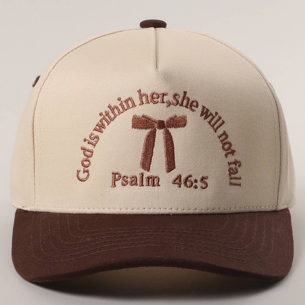Fashion City - Wholesale Trucker Hat - Women's - Psalm 46-5 Ribbon Embroidered Trucker Hat2
