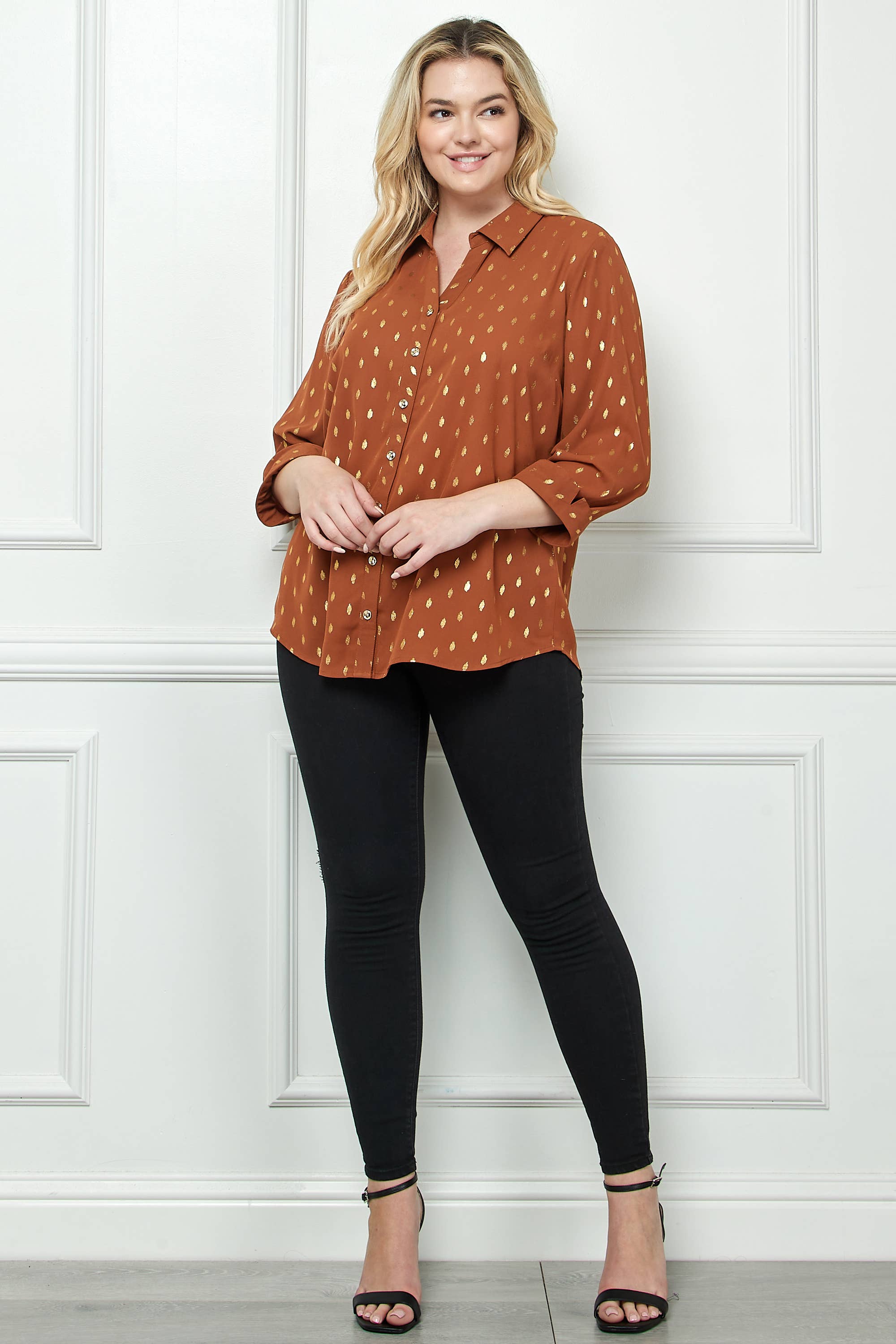 Winslow Collection - Vente Chemise à col boutonné – femme - CHEMISE BOUTONNÉE À COL JOHNNY GRANDE TAILLE G2214100FX9