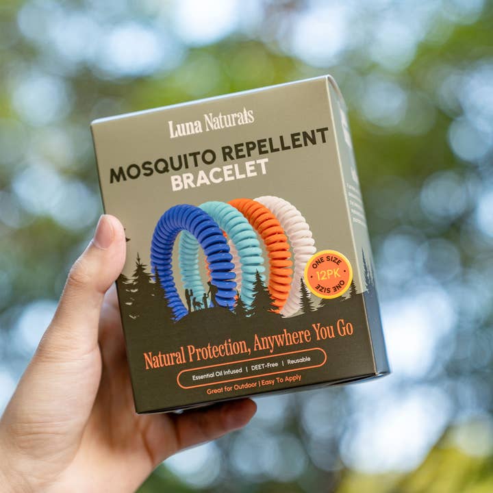 Luna Naturals - Wholesale Insect Repellent - Mosquito Repellent Bracelet | Natural Scent | 12 Pack