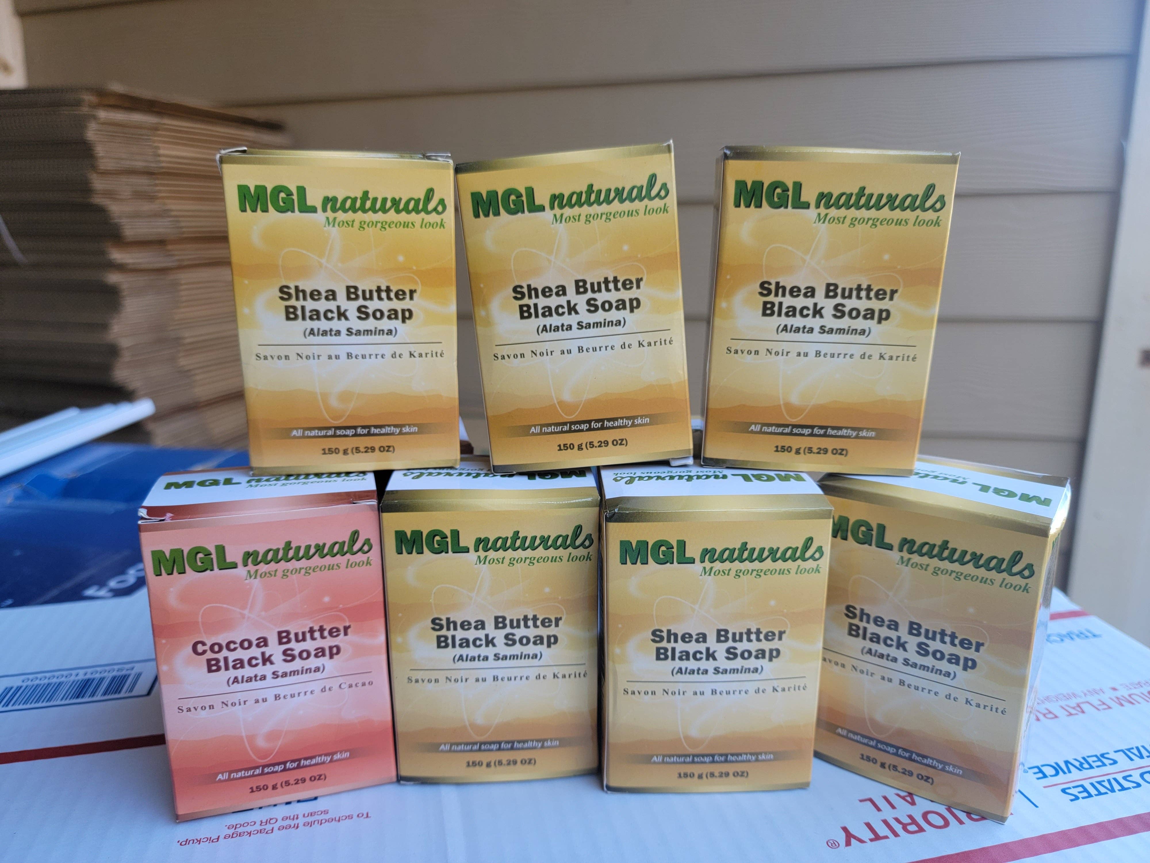 MGL Naturals - Wholesale Bar Soap - African Black Soap with Shea Butter3