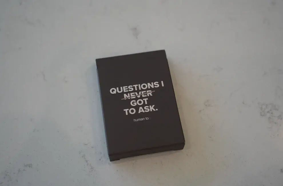 Human TOo - Wholesale Card Game - Questions I Never Got to Ask - Conversation Cards1