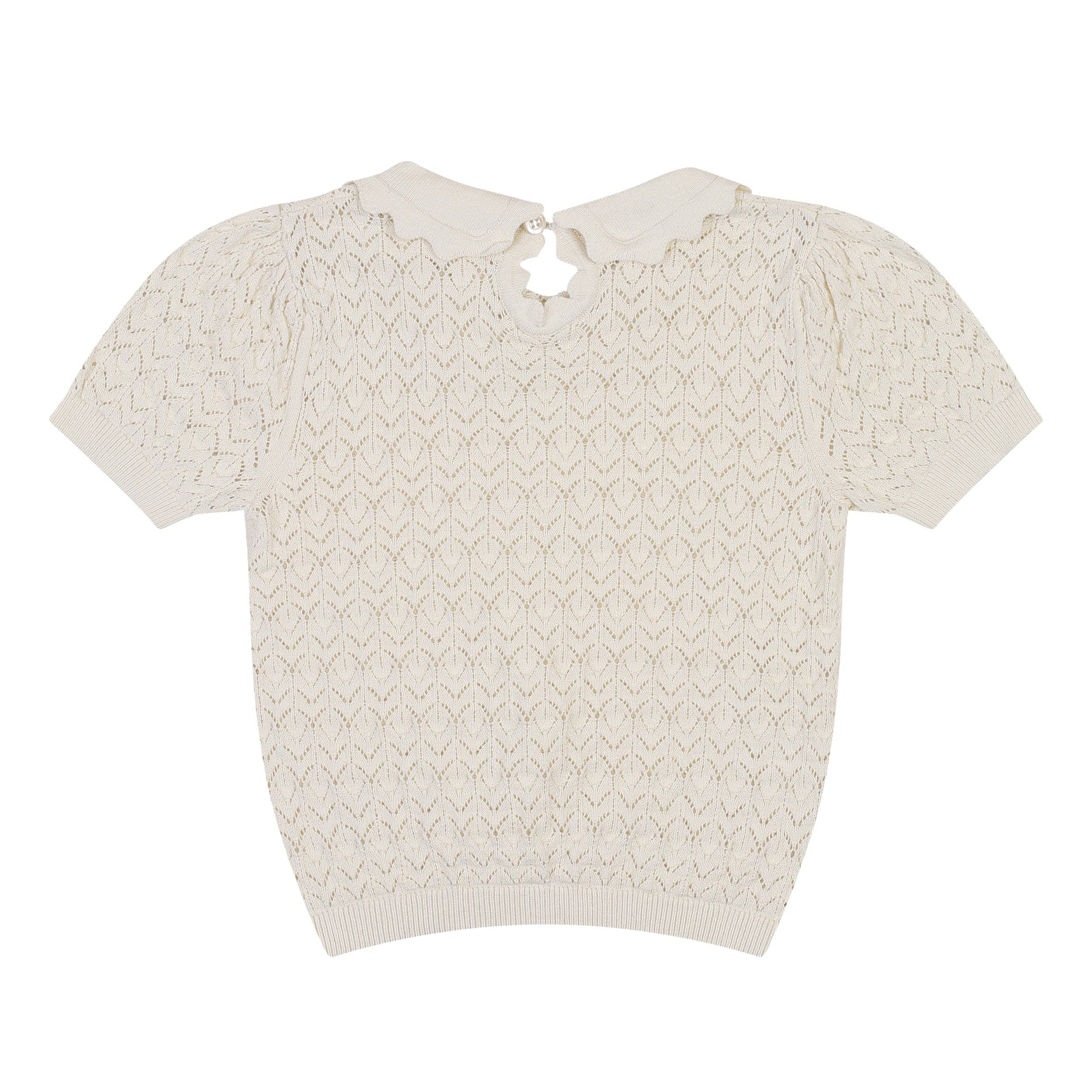 ToTo Heros - Wholesale Knit Top - Kids - Ali Hollow Knit Short Sleeve Knit Top2