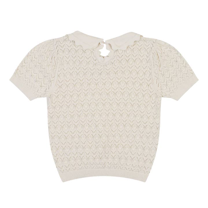 ToTo Heros - Wholesale Knit Top - Kids - Ali Hollow Knit Short Sleeve Knit Top2