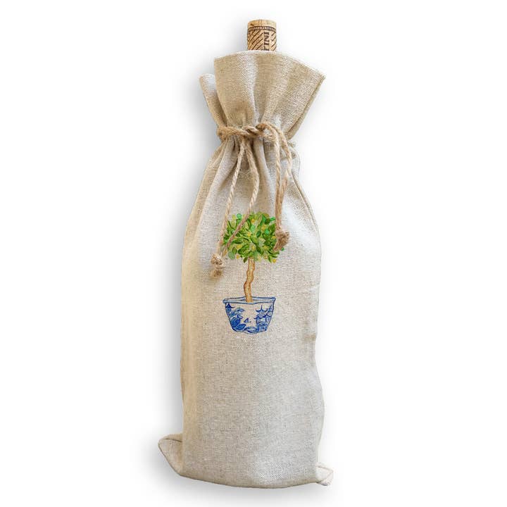 French Graffiti - Wholesale Tea Towel - Blue & White Bowl with Lemon Tree