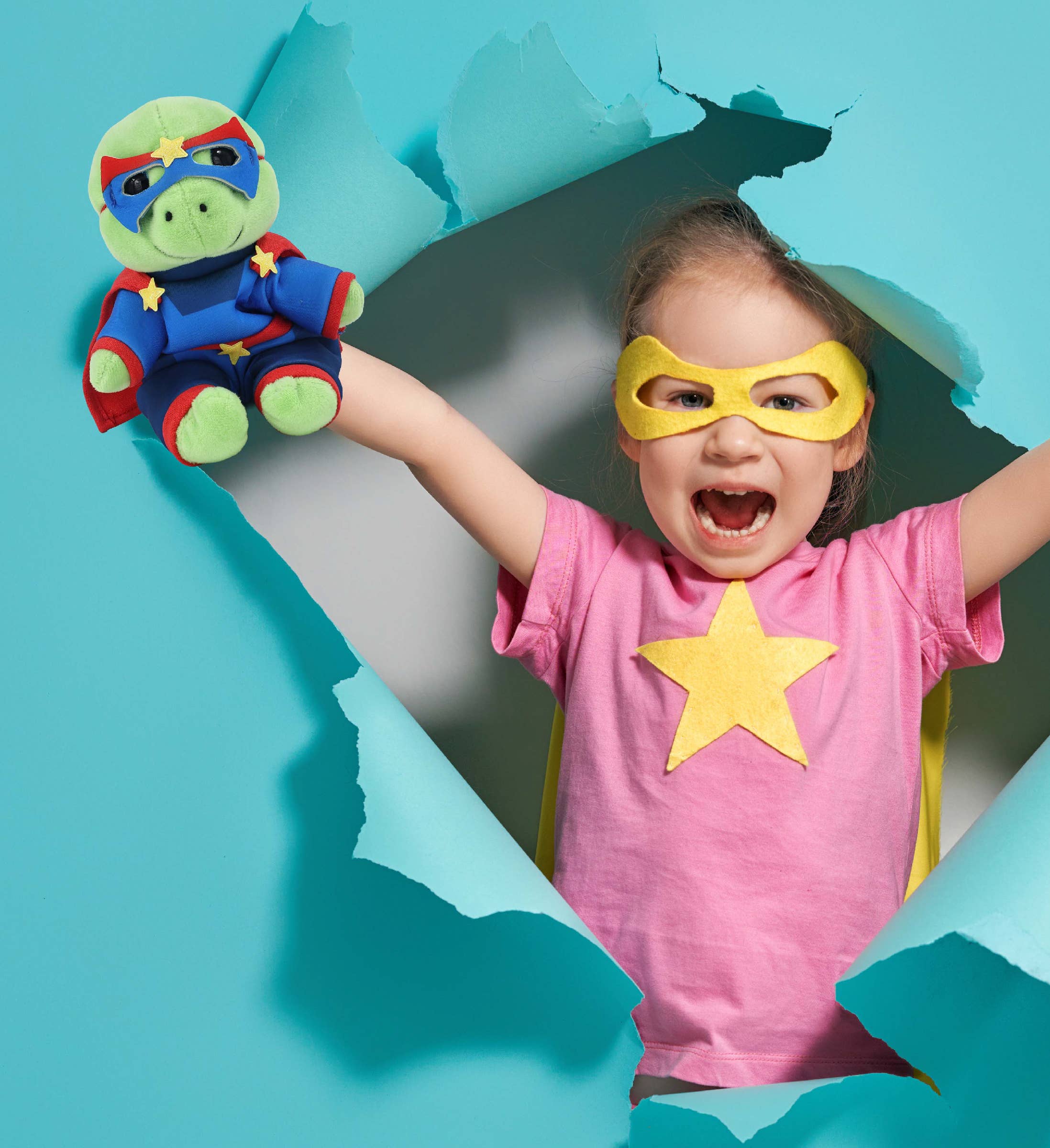 Cota Global - Vente Déguisement – enfant - Déguisement en Peluche - Super Héros Petit3