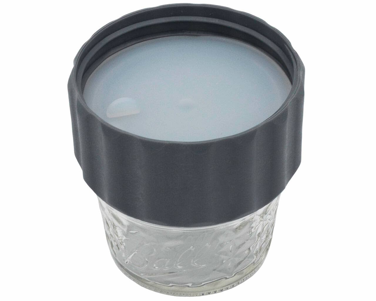 Mason Jar Lifestyle - Vente Boîtes de conservation - Couvercle 2-en-1 pour connecter deux bocaux Mason à ouverture régulière 2PK3