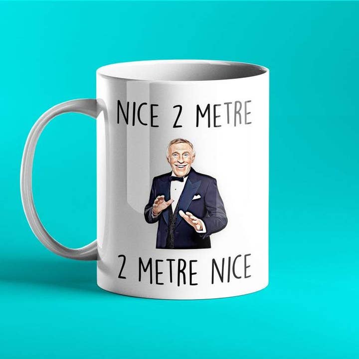 Nice 2 Metre - 2 Metre Nice - Funny Social Distancing Mug for wholesale by Prickly Cards