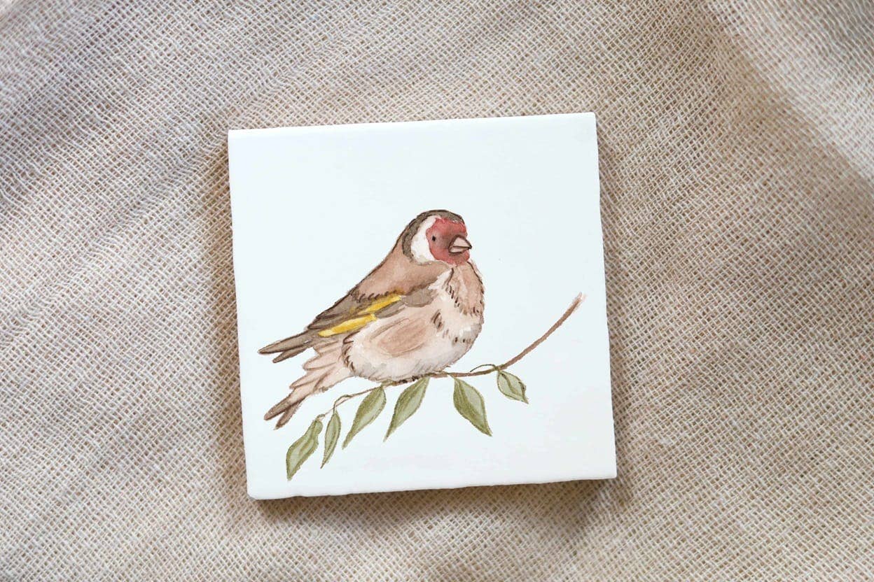 Studio Myrthe - Wholesale Wall Tile - Tile illustration goldfinch0