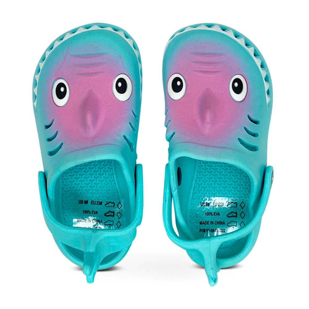 The Norty Brand – Engroshandel Sandaler - Børn – Norty TODDLER GIRL 6-11 CLOG SHARK TURQUIOSE Forpakning1