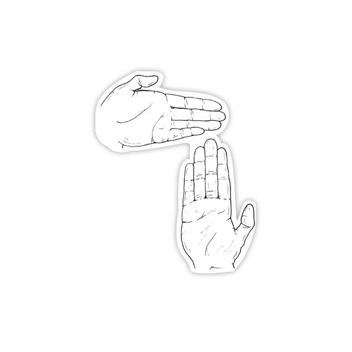 Big Moods - Wholesale Sticker - Michigan Hand Map Sticker1